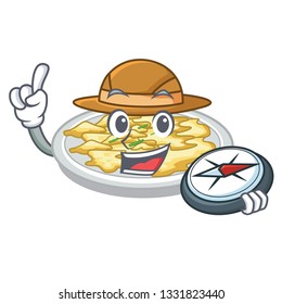 Explorer scrambled egg in the mascot bowl