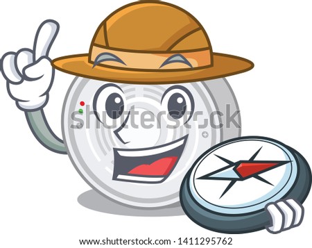 Explorer smoke detector in the cartoon shape