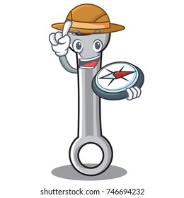 Explorer spanner character cartoon style