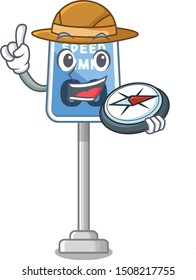 Explorer speed limit isolated in the mascot