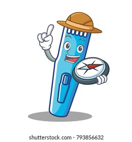 Explorer trimmer mascot cartoon style