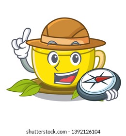 Explorer turmeric tea in the cartoon shape