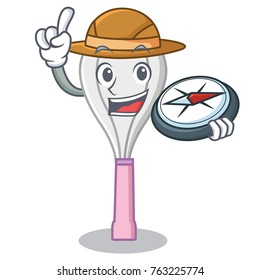 Explorer whisk character cartoon style
