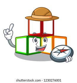 Explorer wooden toy with character Wooden blocks