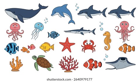 Exploring the Depths of the Pixelated Ocean A Marine Life Adventure