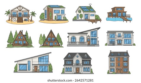 Exploring Different Architectural Styles: A Journey Through Residential Building Designs and Concepts