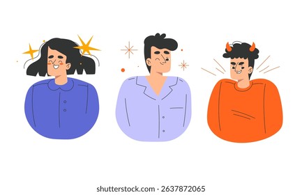 Exploring the Expressions of Emotion A Modern Artistic Illustration in Various Forms