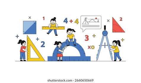 Exploring geometry and arithmetic through playful learning adventures