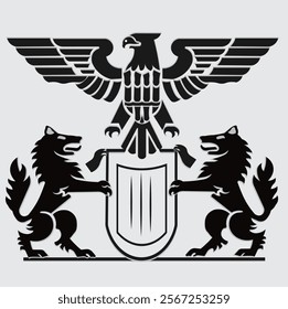Exploring the German Coat of Arms: A Symbol of Unity, Strength, and National Heritage logo design.