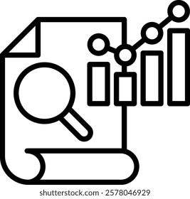 Exploring Icon Line Vector Illustration