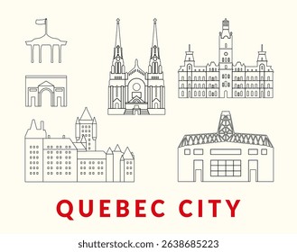 Exploring Iconic Landmarks of Quebec City Through a Unique Minimalist Design Approach