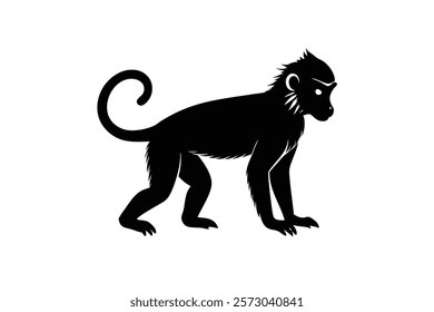 Exploring Minimalist Monkey Silhouettes for Inspiration
