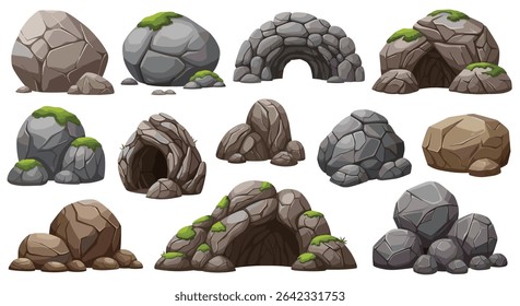 Exploring the Natural Beauty and Timelessness of Stones Rocks Boulders and Caves Structures