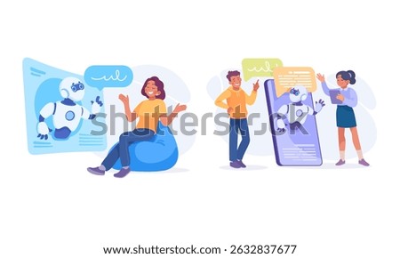 Exploring the Role of Engaging Robot Assistants in Contemporary Communication Dynamics