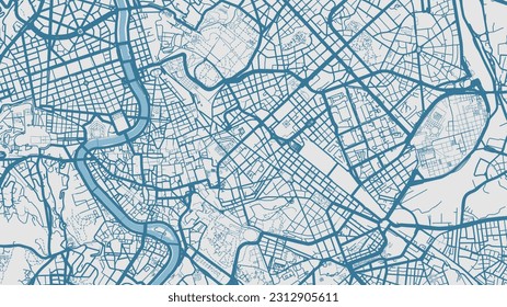 Exploring Rome High-Quality Vector Map of the City Town Center