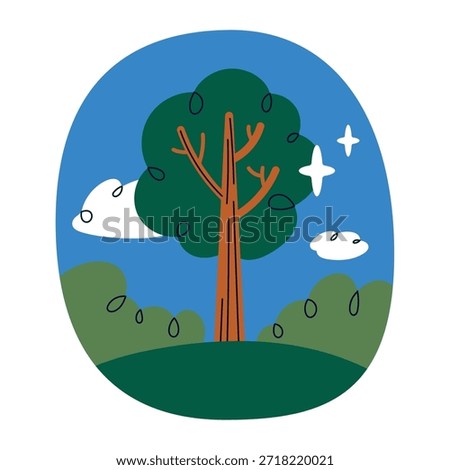 Exploring the Tranquil Beauty of a Flat Forest Landscape