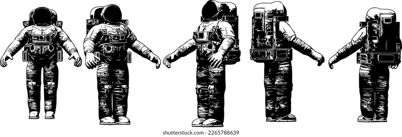 Exploring the Universe: Celebrating the Adventure of Space Exploration in Artistic Silhouettes and Illustrations, Space Suits and Art: Illustrating the Beauty and Innovation of Astronaut Clothing