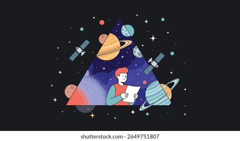 Exploring the vast universe discovering new planets and stars in an amazing cosmic adventure journey through space