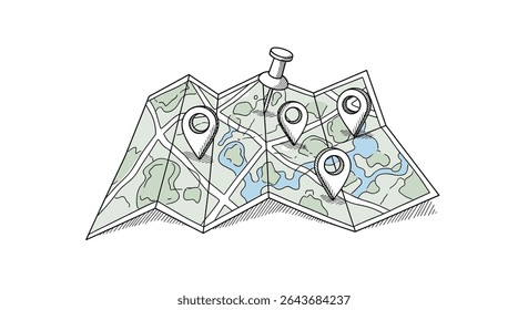 Explorando o Guia Detalhado Mundial com Navegação de Mapa e Pontos de Destino