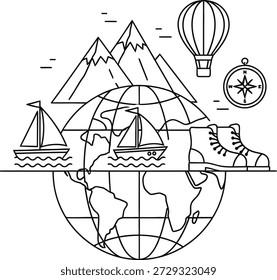 Explorando o mundo uma viagem através de destinos de viagem e aventura