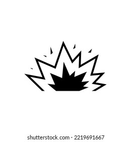 Explosion abstract symbol vector icon