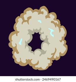 Explosion animation. Cartoon burst effect of vector comic boom and bang. Bomb blasts or explosive power energy flash, war game attacks animation. Vector illusration