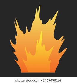Efecto de animación de explosión para el juego. Explosión de estallido en estilo de dibujos animados. Bomba o explosión. Ilustración aislada de Vector
