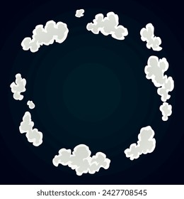 Explosion animation. Animation for game of the explosion effect. Cartoon animation for game. Exploding effect. Hand drawn vector illustration