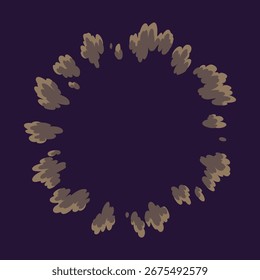 Explosion animation. Animation for game of the explosion effect. Cartoon animation for game. Exploding effect. Hand drawn vector illustration