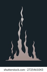 Explosionsanimation. Animation zum Spiel des Explosionseffekts. Zeichentrickanimation für Spiel. Explodierender Effekt. Handgezeichnete Vektorgrafik