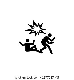 explosion, army, soldiers icon. Can be used for web, logo, mobile app, UI, UX