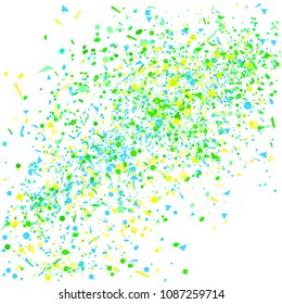 Explosion. Background with confetti. Pattern for design. Pretty colors. Print for polygraphy, posters, t-shirts and textiles. Greeting cards