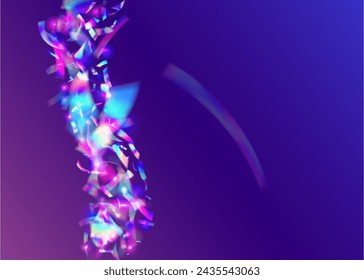 Explosion Background. Neon Ribbon. Happy Holographic Illustration. Unicorn Banner. 3d Effect. Blue Art Burst. Surprise Poster. Laser Element. Pink Explosion Background