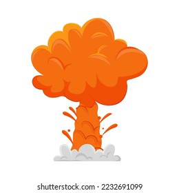 Explosionsangriff-Effekt-Symbol einzeln