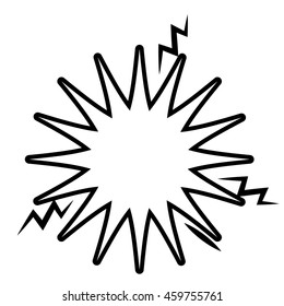 explosion banner isolated icon design, vector illustration  graphic 