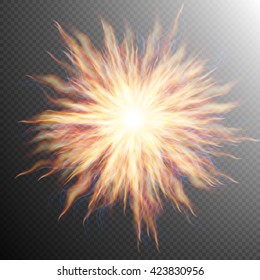 Explosion, big bang, fire burst. EPS 10 vector file included