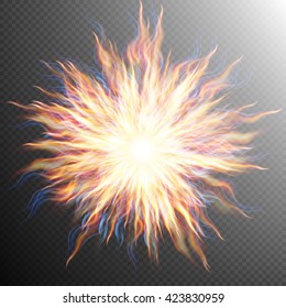 Explosion, big bang, fire burst. EPS 10 vector file included