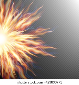 Explosion, big bang, fire burst. EPS 10 vector file included