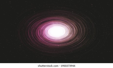 Explosion Black Hole on Galaxy Background.planet and physics concept design,vector illustration.