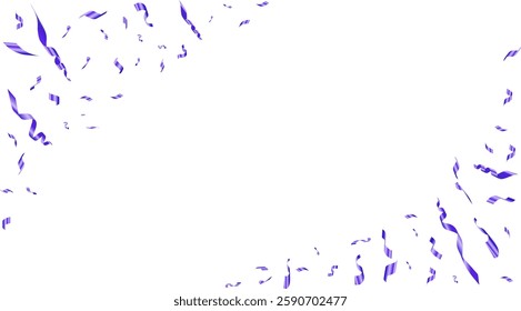An explosion of blue confetti. Shiny flying pieces of foil . Festive frame for carnival and party event postcard . Vector Illustration.