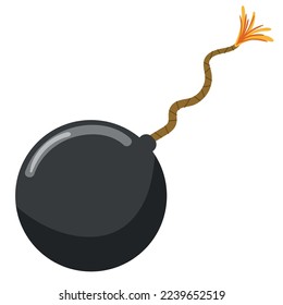 explosion bomb icon isolated flat