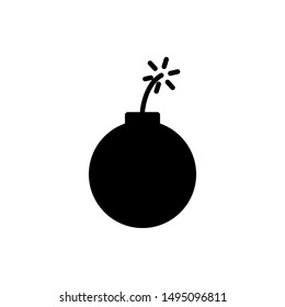 Explosion, Bomb icon vector isolated