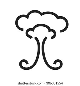 Explosion, bomb, weapon icon vector image. Can also be used for military. Suitable for use on web apps, mobile apps and print media.