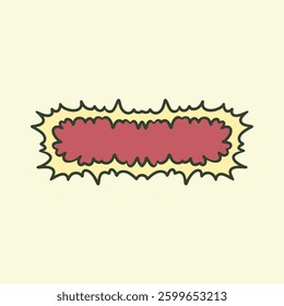 Explosion burst comic cartoon blast effect isolated design