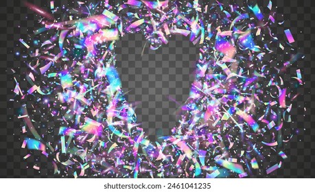 Explosion Burst. Isolated Poster. Glare Holographic Serpentine. Unicorn Tinsel. 3d Ribbon. Purple Art Effect. Birthday Glitter. Retro Gradient. Pink Explosion Burst