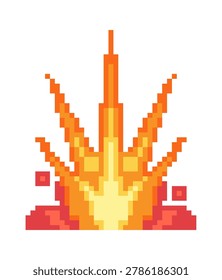 Explosion Burst Pixel Sprite Game Asset