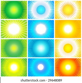 explosion card or background set