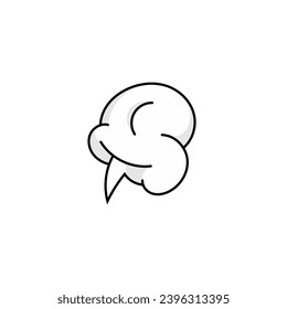 explosion cartoon simple bomb isolated