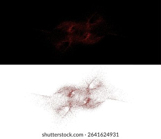 An explosion of chili powder, a scattering of dried pepper, realistic hot paprika, chaotic splashes of seasonings, png.