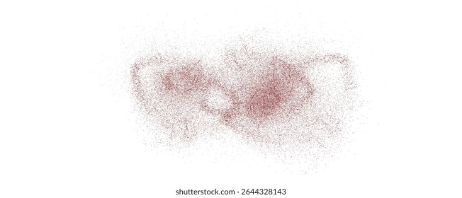 An explosion of chili powder, a scattering of dried pepper, realistic hot paprika, chaotic splashes of seasonings, png.